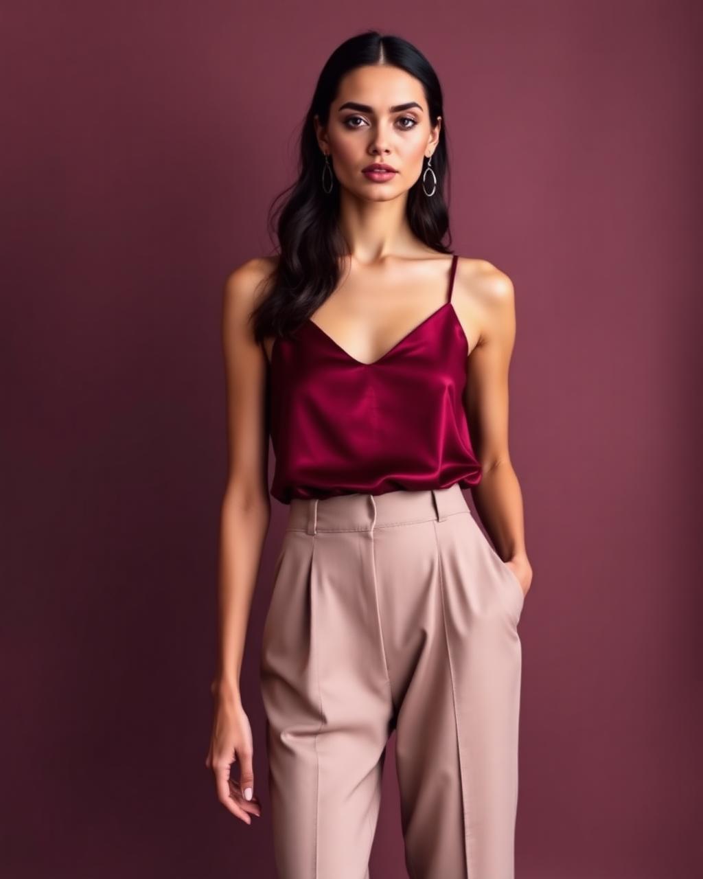 Camisole Grenat — vista 2