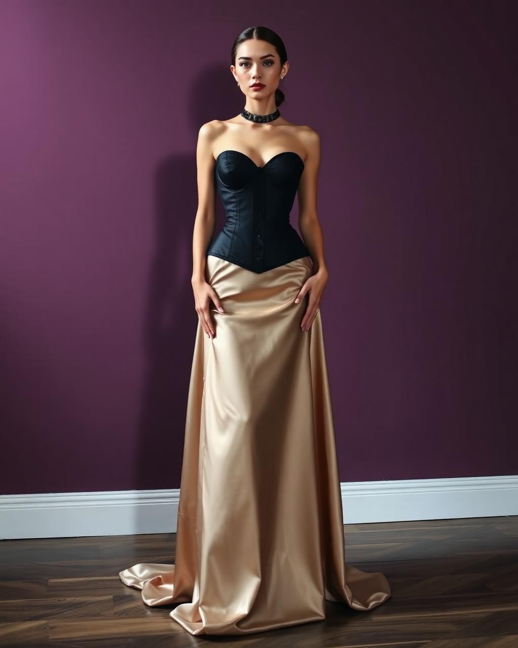 Corselet Noir Jardin — vista 2