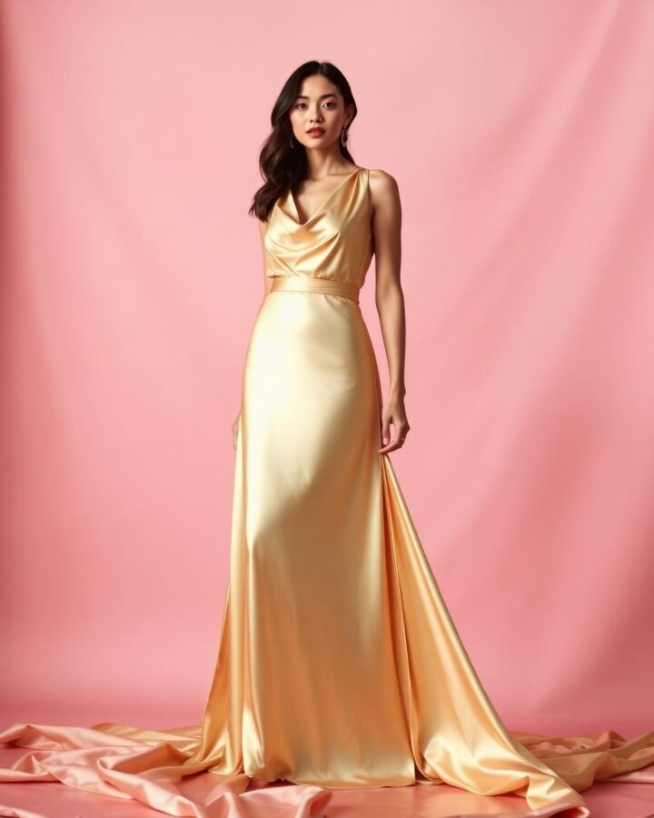Vestido Or Liquide