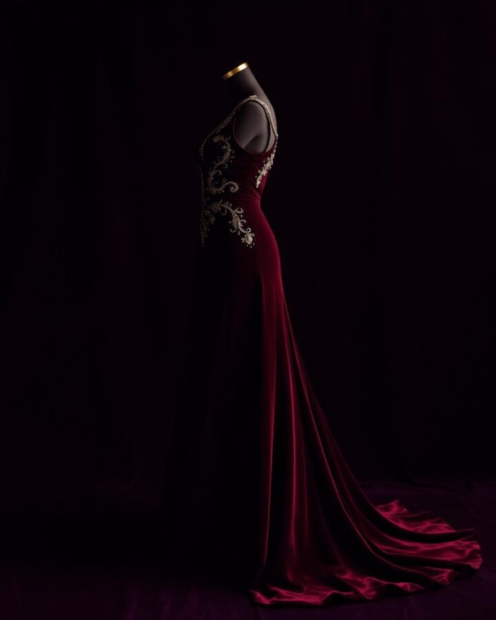 Vestido Bordeaux Éternel